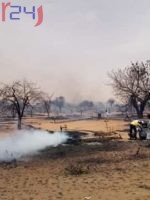 حريق يقضي على 350 منزلا في شمال دارفور