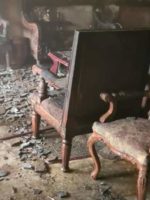 حريق يلتهم منزل عضو ازالة التمكين صلاح مناع