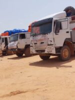 Convoy of UN humanitarian aid arrives in Darfur