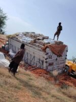 WFP Relief trucks arrive in Al Malha , North Darfur