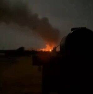 مسيّرات تقصف محطة كهرباء الدبة