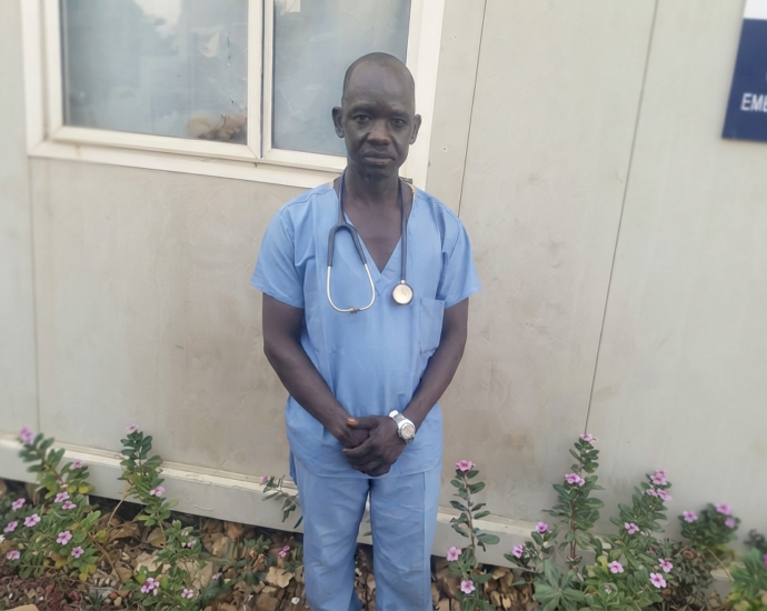 Dr. Kingas Ntambe Jaro, director of medical supplies in the Nuba Mountains