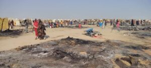 إصابات وسط نازحين جراء حريق في مخيم بشمال السودان