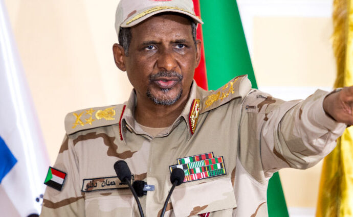 Rapid Support Forces (RSF) commander Lieutenant General Mohamed Hamdan Dagalo