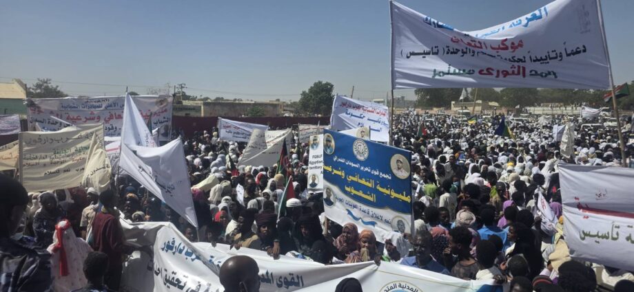 مواكب جماهيرية تؤيد "تأسيس"